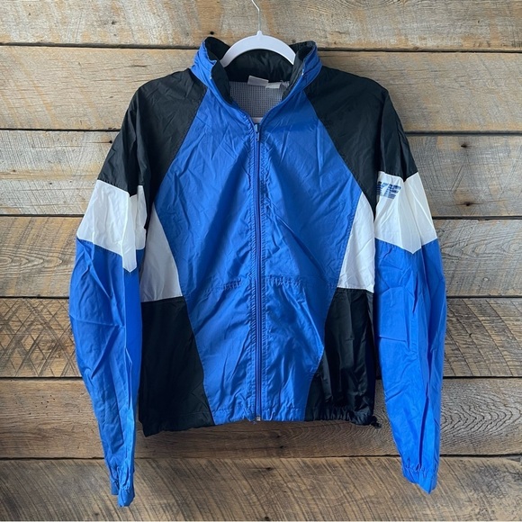 Nike Other - Vintage Nike Jacket Adult Small Colorblock Windbreaker Track Blue Full Zip 90’s